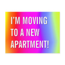 ワクワク＆カラフルな新居のポストカード