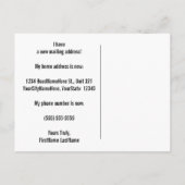 ワクワク＆カラフルな新居ハガキ 案内ポストカード (裏面)