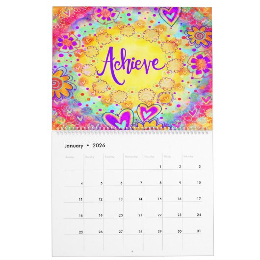 ワクワク カレンダー (1月 2026)