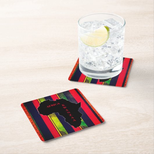 ワクンツァスクエア紙コースターのバースト スクエアペーパーコースター (インサイチュ)