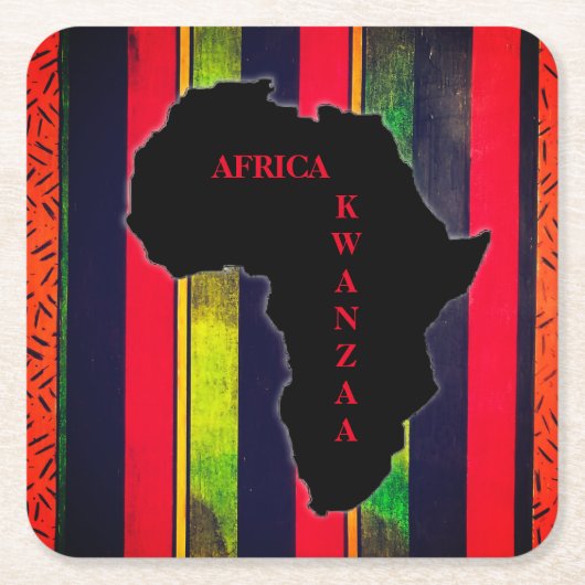 ワクンツァスクエア紙コースターのバースト スクエアペーパーコースター (正面)