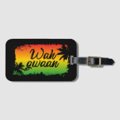 ワグワアンジャマイカハロートロピカルアンセット ラゲッジタグ (正面横)