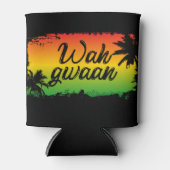 ワグワンジャマイカワッペンラスタ国旗の色 缶クーラー (正面)