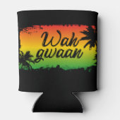 ワグワンジャマイカワッペンラスタ国旗の色 缶クーラー (裏面)