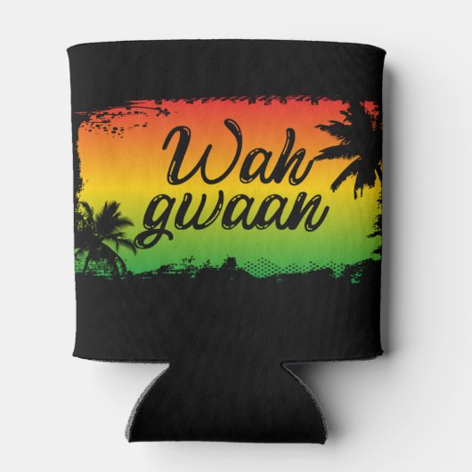 ワグワンジャマイカワッペンラスタ国旗の色 缶クーラー (裏面)