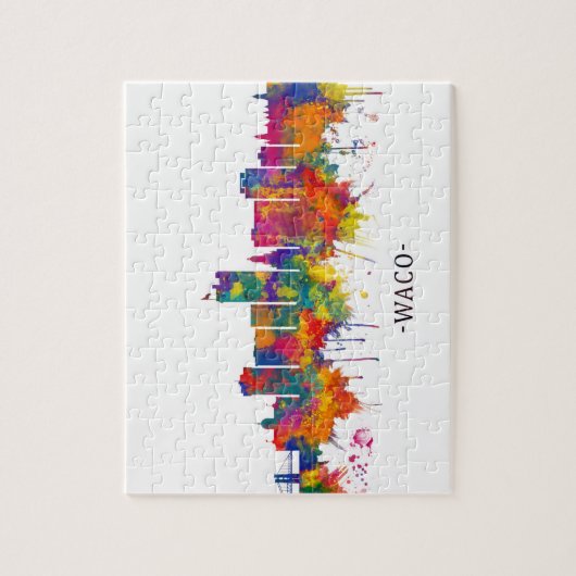 ワコテキサス州スカイライン ジグソーパズル (縦)