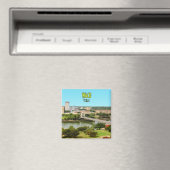 ワコテキサス州ブラゾスリバーダウンタウンヴィンテージ マグネット (インサイチュ (食洗機))