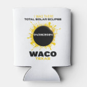 ワコテキサス州太陽の皆既食2024 缶クーラー (裏面)