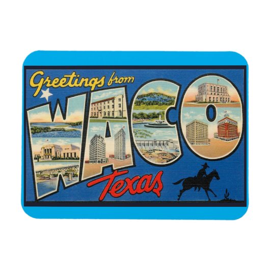 ワコテキサス州磁石 マグネット (横)