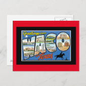 ワコテキサス州 ポストカード (正面/裏面)