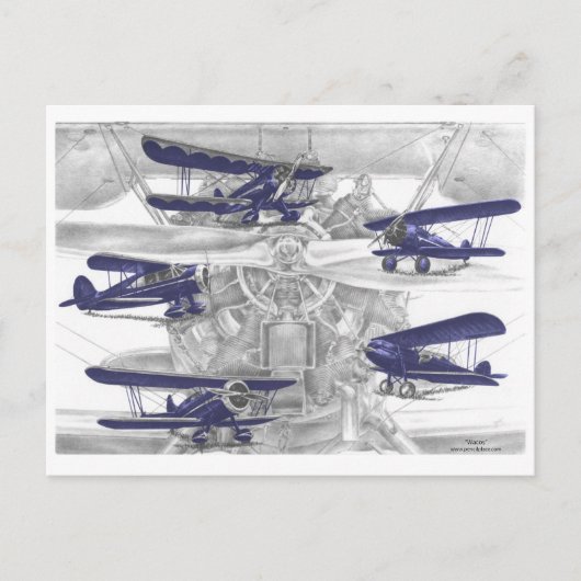 ワコー複葉機 ポストカード (正面)