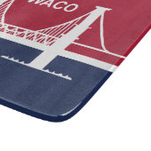 ワコ市国旗(テキサス州，米国) カッティングボード (角)