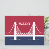 ワコ市国旗(テキサス州,米国) カード (スタンド正面)