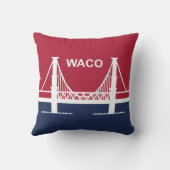 ワコ市国旗(テキサス州，米国) クッション (裏面)