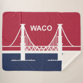ワコ市国旗(テキサス州，米国) シェルパブランケット (正面(横))