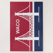 ワコ市国旗(テキサス州，米国) ジグソーパズル (縦)