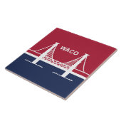 ワコ市国旗(テキサス州，米国) タイル (側面)