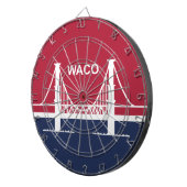 ワコ市国旗(テキサス州，米国) ダーツボード (正面右)