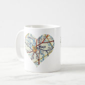 ワコ50の地図 コーヒーマグカップ (正面左)