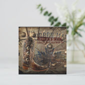 ワゴグランジンホイールウェスタンカウボ結婚ーイズ 招待状 (スタンド正面)