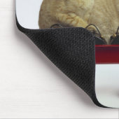 ワゴンで子猫 マウスパッド (コーナー)