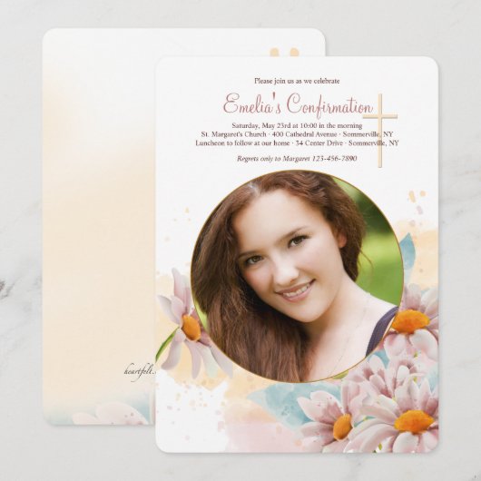 ワゴンの写真招待状 招待状 (正面/裏面)