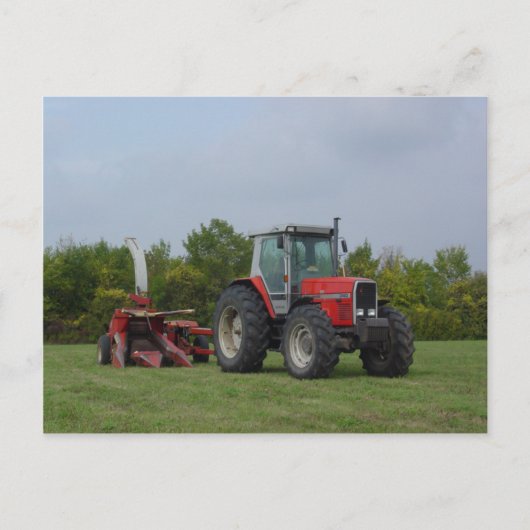 ワゴンを待っている ポストカード (正面)