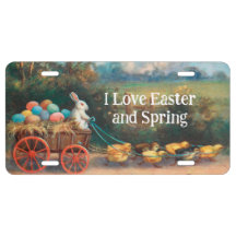 ワゴンアルミニウム付きバニーのライセンスプレート