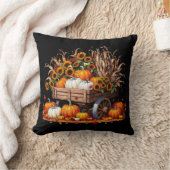 ワゴンカボチャの収穫 | 秋枕 クッション (ブランケット)