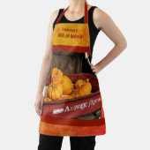 ワゴンカントリーにカボチャを秋 パーソナライズされた エプロン (インサイチュ)