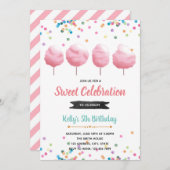 ワゴンキャンディーの誕生日パーティー招待状 招待状 (正面/裏面)