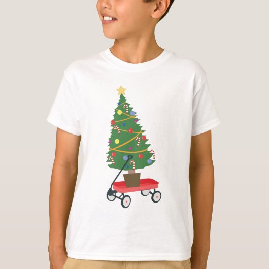 ワゴンクリスマスツリー Tシャツ (正面)