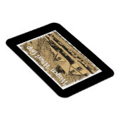 ワゴンホイールギャップ列車駅セピア マグネット (右側)