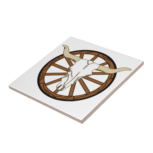 ワゴンホイールスカル タイル (側面)