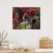 ワゴンホイールプリント ポスター (キッチン)