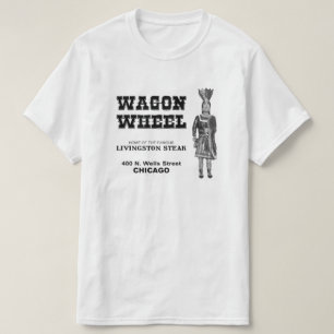 ワゴンホイールレストラン、シカゴ、イリノイ Tシャツ