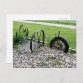 ワゴンホイールロックガーデンモンタナ自然写真 ポストカード (正面/裏面)