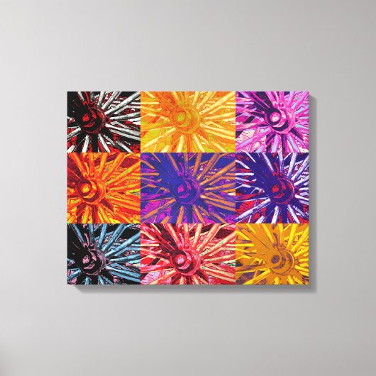 ワゴンホイール キャンバスプリント (正面)