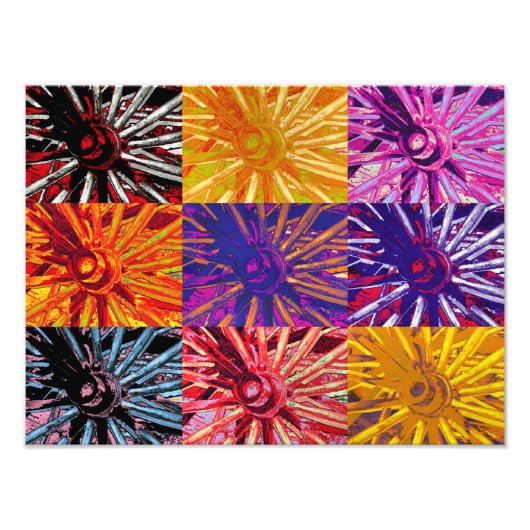 ワゴンホイール フォトプリント            (正面)