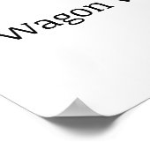 "ワゴンホイール"フリーゾーンポスター ポスター (角)