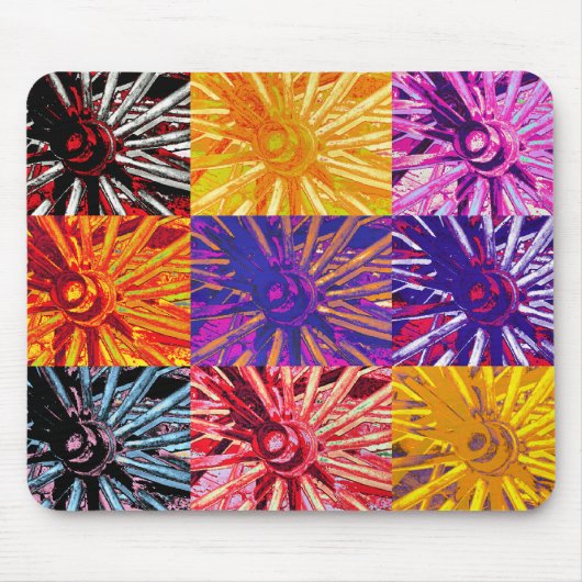 ワゴンホイール マウスパッド (正面)