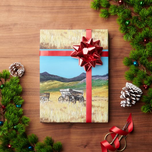 ワゴンホイール ラッピングペーパー (クリスマスギフト)