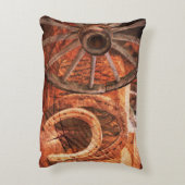 ワゴンホ素朴イールホースショースウエスタンスタイル アクセントクッション (裏面(縦))