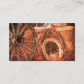 ワゴンホ素朴イールホースショースウエスタンスタイル 名刺 (正面)