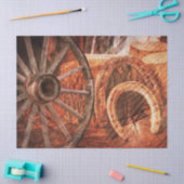 ワゴンホ素朴イールホースショースウエスタンスタイル 薄葉紙 (クラフト)