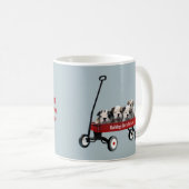 ワゴンマグのブルドッグの子犬 コーヒーマグカップ (正面右)
