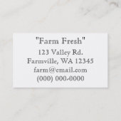 ワゴン乗車 名刺 (裏面)