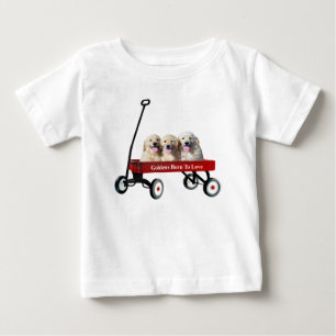 ワゴン幼児のユニセックスなワイシャツのGoldens ベビーTシャツ