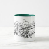 ワゴン引くこと マグカップ (中央)