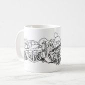 ワゴン引くこと マグカップ (正面左)